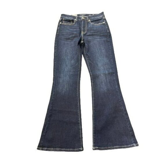 NWT Lucky Brand Womens Stevie Two Way Stretch Blue High Rise Flare Jeans US Sz 8 - Picture 2 of 16